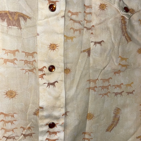 Men’s Vintage Western Pearl Snap - Picture 3 of 7